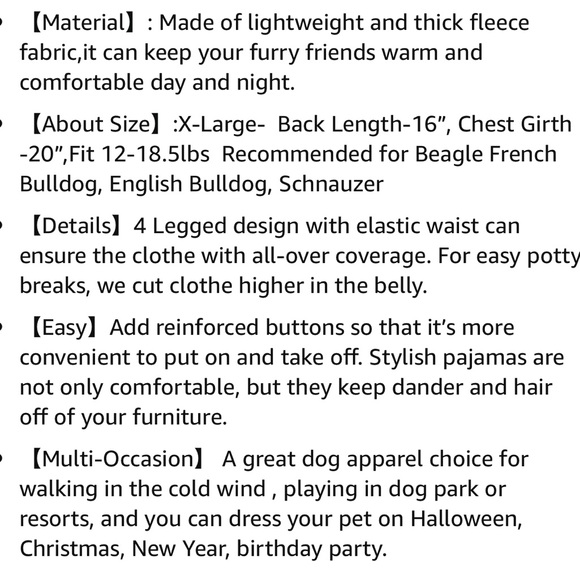 Doggie PJ’s - Picture 7 of 7